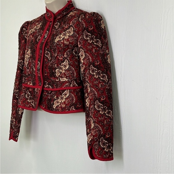NWT Free People Zoey Floral Printed Snap Closure Quilted Patchwork Jacket XS - Picture 6 of 15